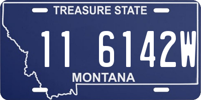 MT license plate 116142W