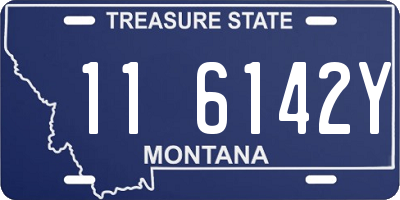 MT license plate 116142Y