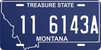 MT license plate 116143A