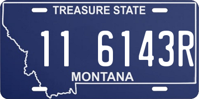 MT license plate 116143R