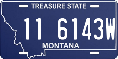 MT license plate 116143W