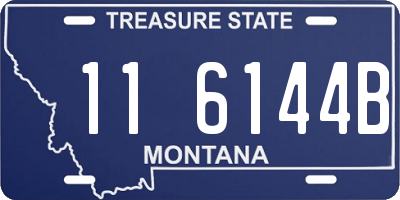 MT license plate 116144B