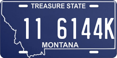 MT license plate 116144K