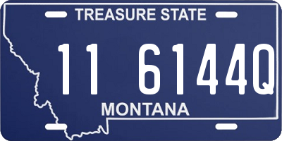 MT license plate 116144Q
