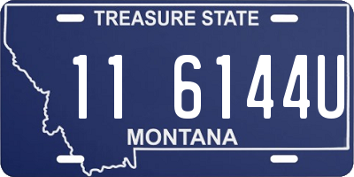 MT license plate 116144U