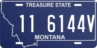 MT license plate 116144V