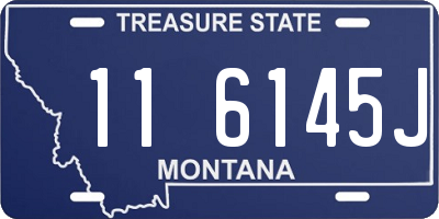 MT license plate 116145J