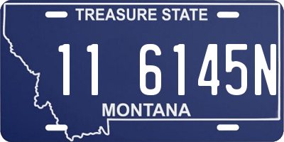 MT license plate 116145N