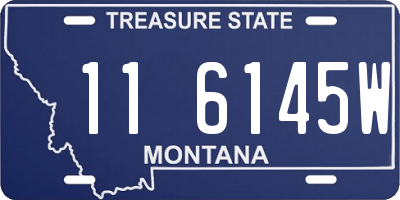 MT license plate 116145W