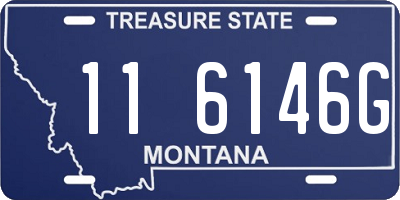 MT license plate 116146G
