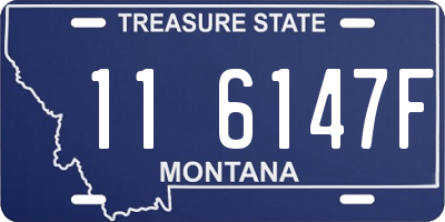 MT license plate 116147F
