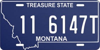 MT license plate 116147T