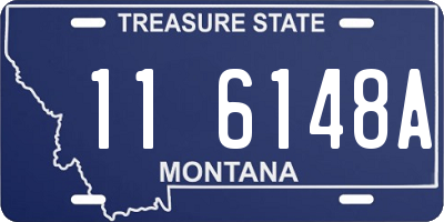 MT license plate 116148A