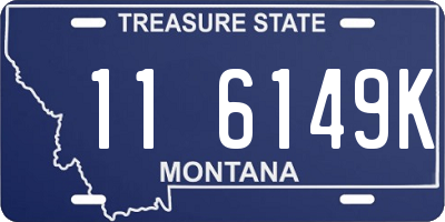 MT license plate 116149K