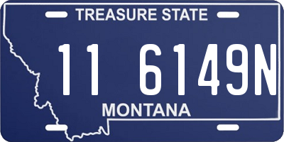 MT license plate 116149N