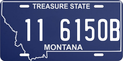 MT license plate 116150B