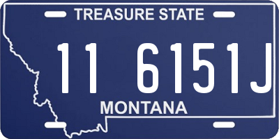MT license plate 116151J