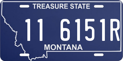 MT license plate 116151R