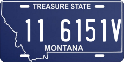 MT license plate 116151V