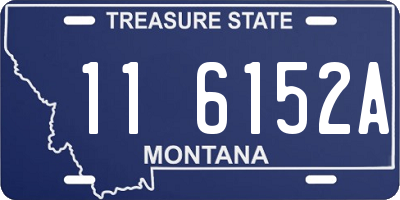 MT license plate 116152A