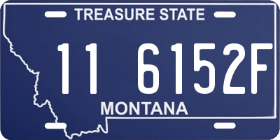 MT license plate 116152F