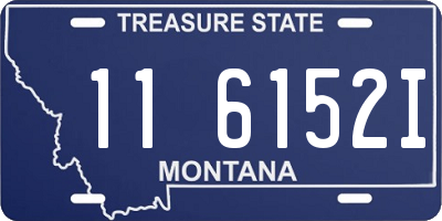 MT license plate 116152I