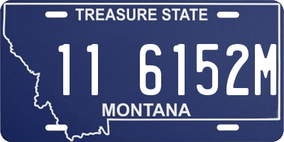 MT license plate 116152M