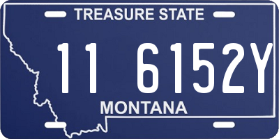 MT license plate 116152Y