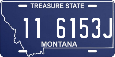 MT license plate 116153J