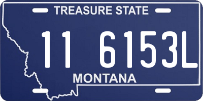 MT license plate 116153L