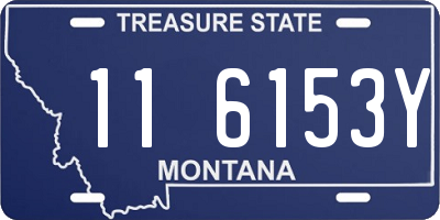 MT license plate 116153Y