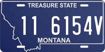 MT license plate 116154V