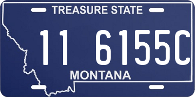 MT license plate 116155C