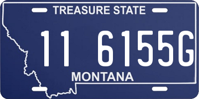 MT license plate 116155G