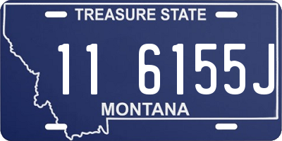 MT license plate 116155J