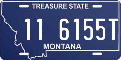MT license plate 116155T