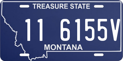 MT license plate 116155V