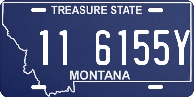 MT license plate 116155Y