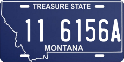 MT license plate 116156A