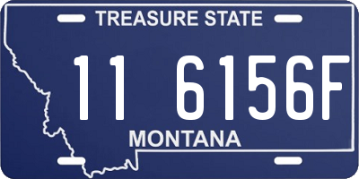 MT license plate 116156F