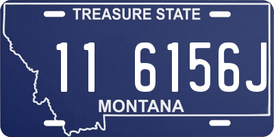 MT license plate 116156J