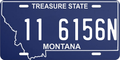 MT license plate 116156N