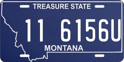 MT license plate 116156U