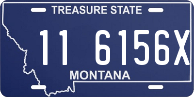 MT license plate 116156X