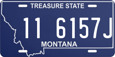 MT license plate 116157J