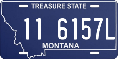 MT license plate 116157L