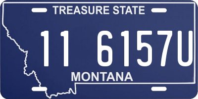 MT license plate 116157U