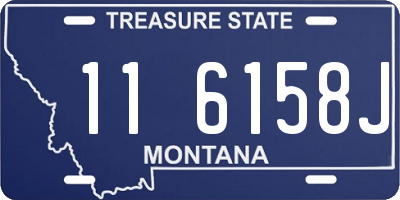 MT license plate 116158J