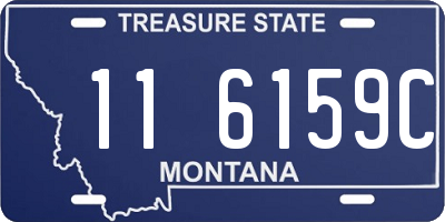 MT license plate 116159C