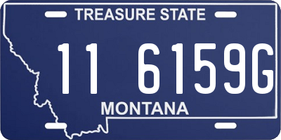 MT license plate 116159G